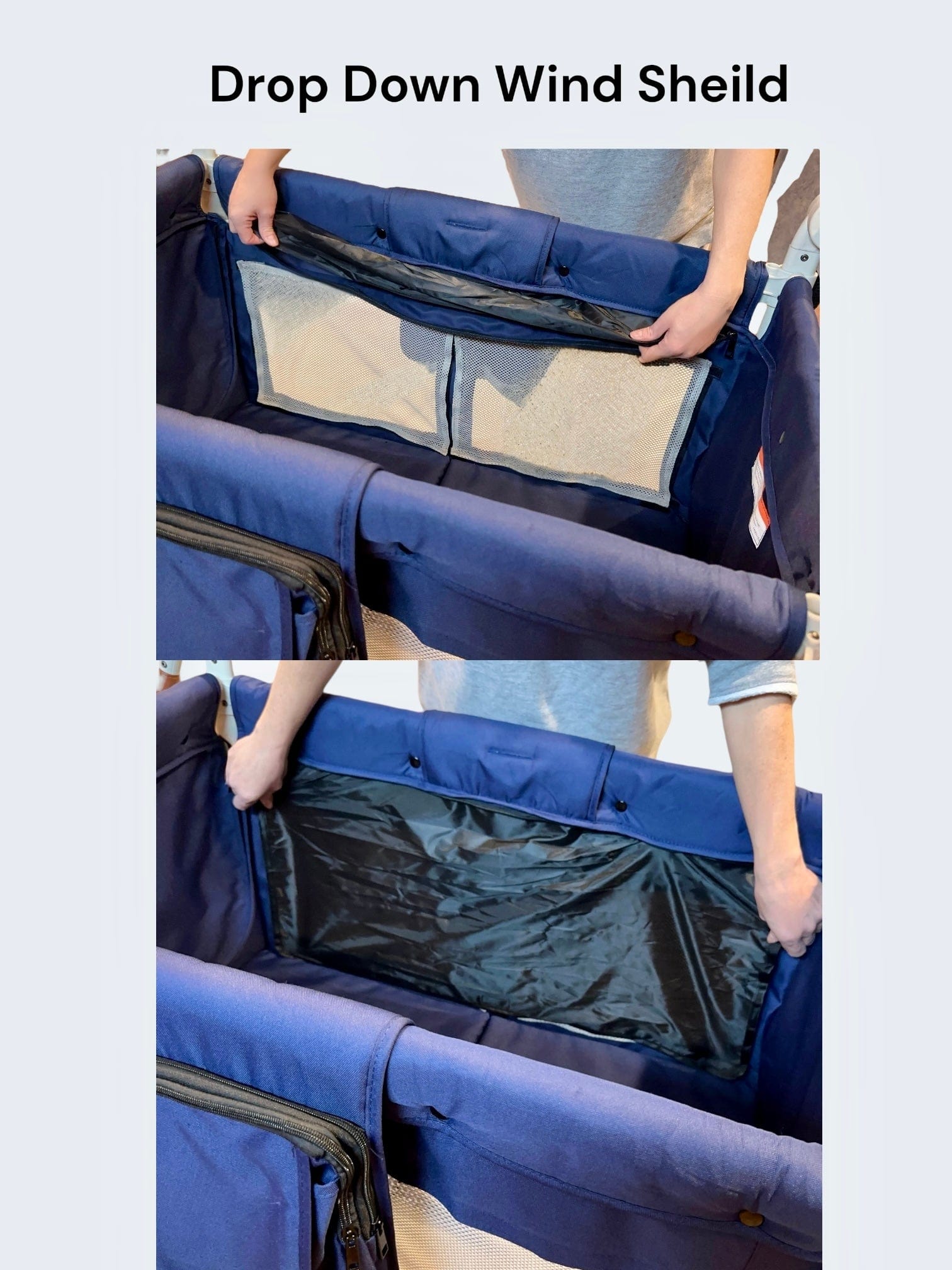 drop down wind cover for wagon